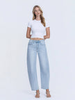 High-Rise Barrel Jeans