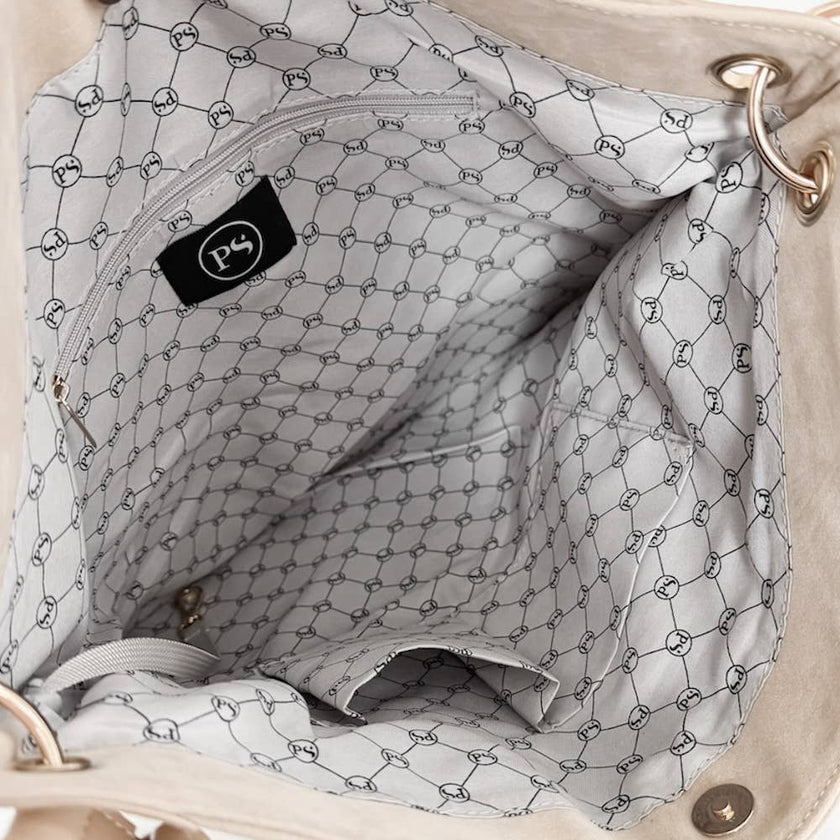 Rosalie Rivet Suede Hobo Bag